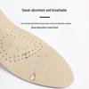 Women's Ultra-Thin Breathable Cowhide Insoles for Pointed High Heels - Self-Adhesive, Comfortable, Sweat-Absorbent, and Deodorizing.
