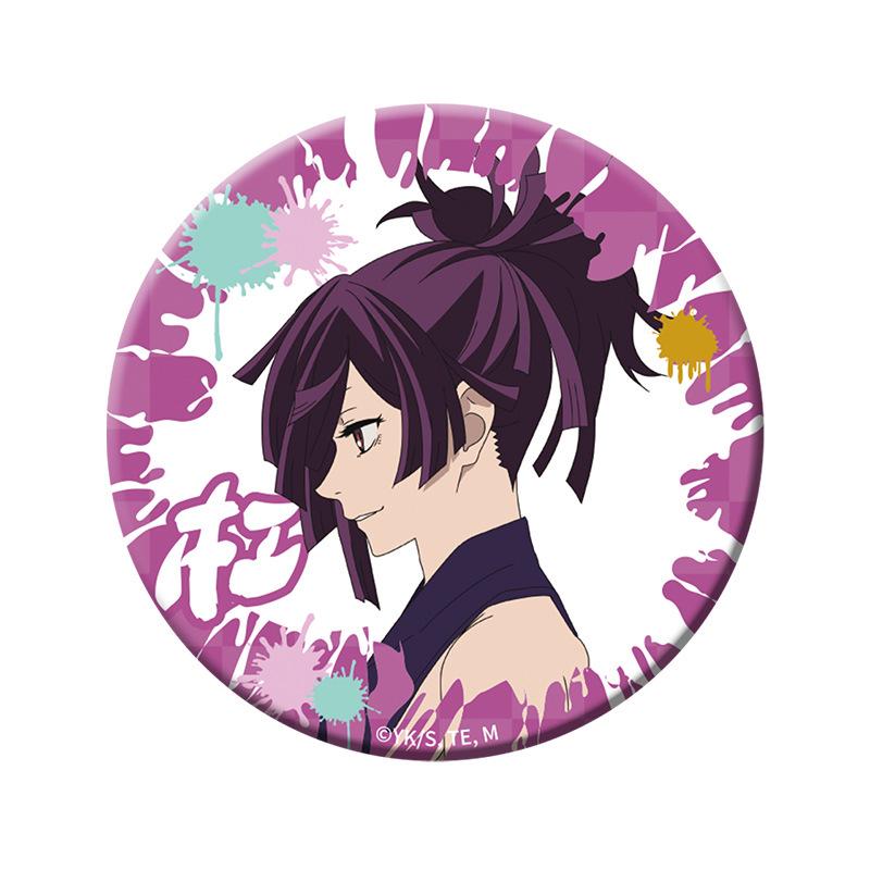 Hell s Paradise Anime Badge - Gabimaru Sagiri Kiruma Side Profile Design 58mm
