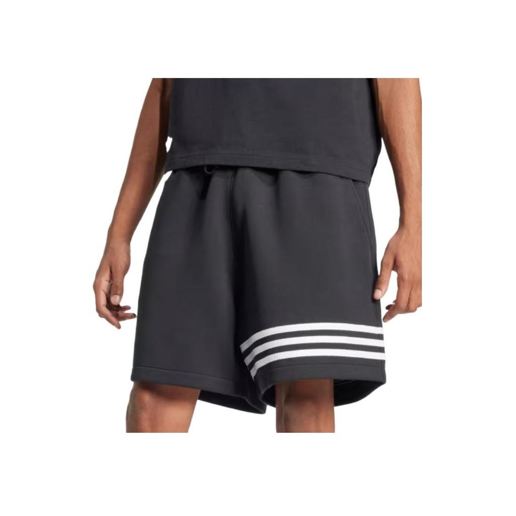 Adidas Originals Neuclassics Shorts Comfortable Fashion Versatile Solid Color Casual Shorts Men Shorts Black JC9941