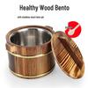 HOCUF Eco-Friendly Wooden Rice Bucket
