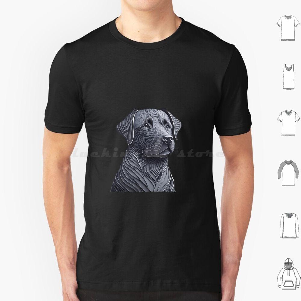 Black Labrador Layered Art T Shirt 6xl Cotton Cool Tee Black Labrador Dog Black Labrador Art Labrador Dog Design Black Labrador