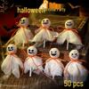 Kindergarten Halloween Ghost Emoji Lollipop DIY Candy Decoration Stickers