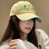 Women Embroidery Flowers Baseball Cap Sweet Cotton Outdoor Visors Peaked Hat Korean Letter Solid Color Hip Hop Dad Hats
