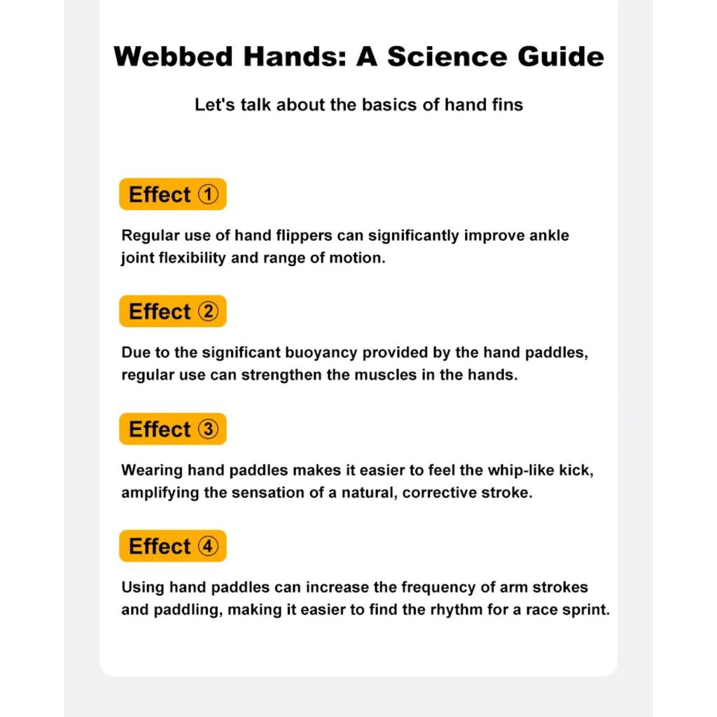 Swimming Paddles Profession Hands Swimming Training Hand Paddles Flippers Adjustable Silicone Straps Women Men Children Unisex