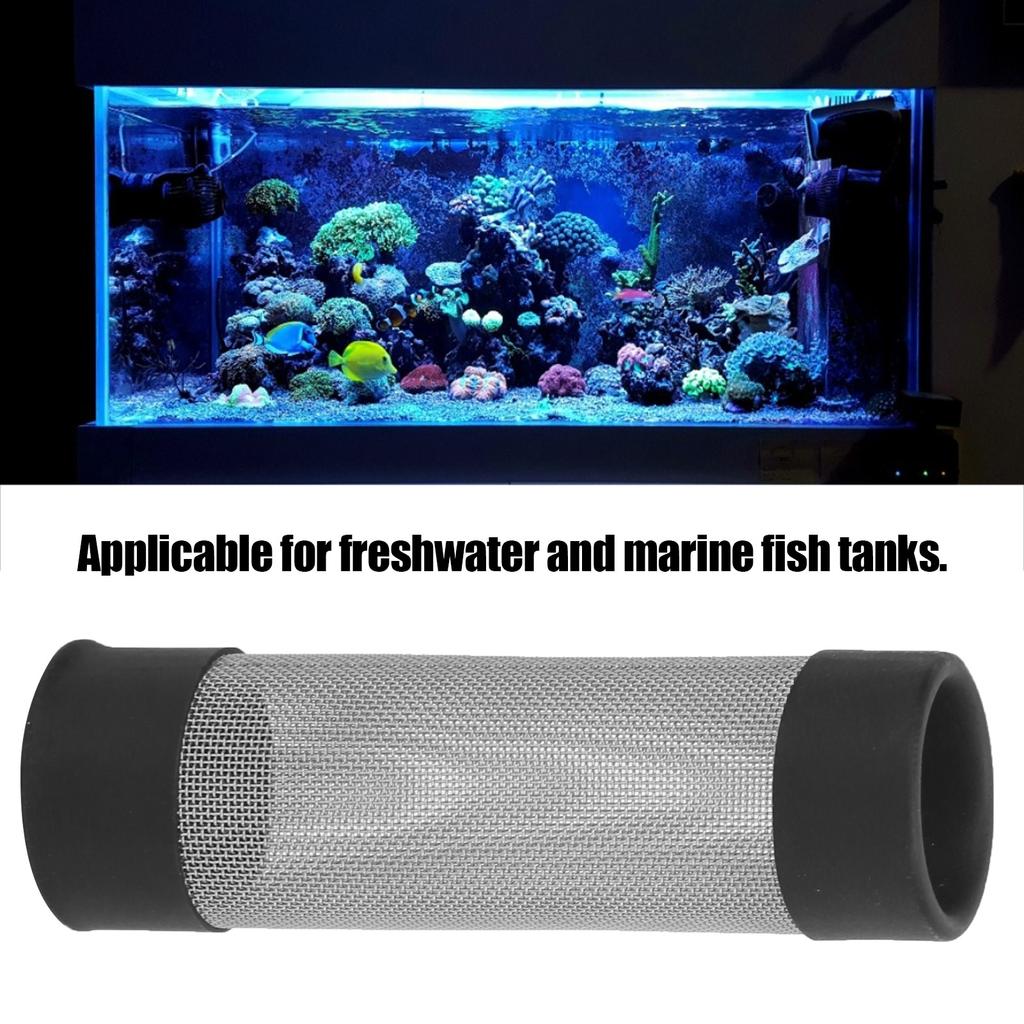 Aquarium Filter Cover Stainless Steel Inlet and Outlet Protective Mesh for Fish Shrimps