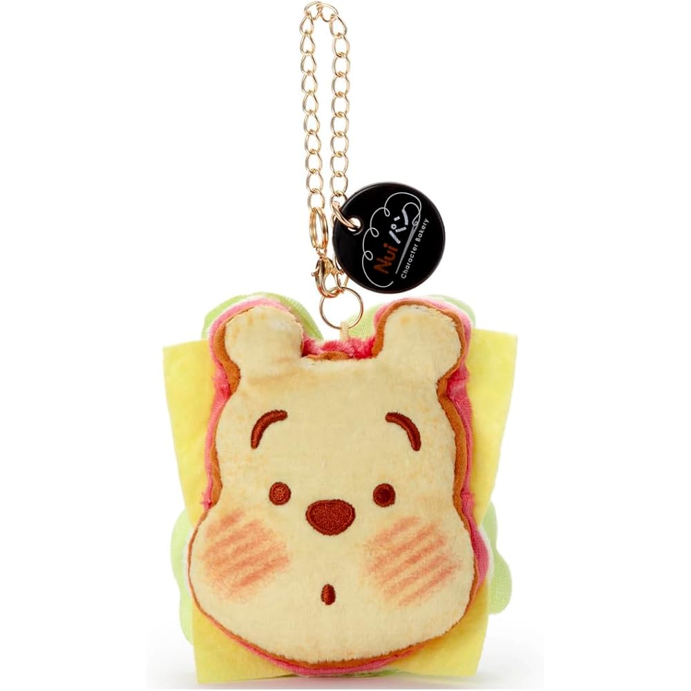 

Disney Nui Character Plush Sandwich Pooh Mascot with Chain Strap 18cm