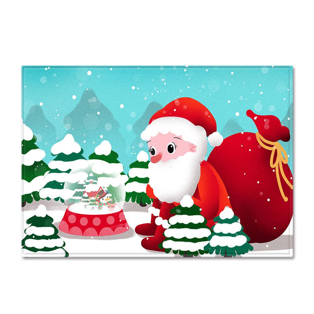 Christmas Living Room Floor Mat Bedroom Dining Room Carpet Carpet Doormat