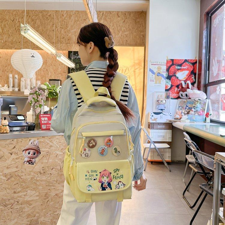 Schoolbag Japanese cute ins high value versatile large capacity schoolbag primary school students junior high school students backpack