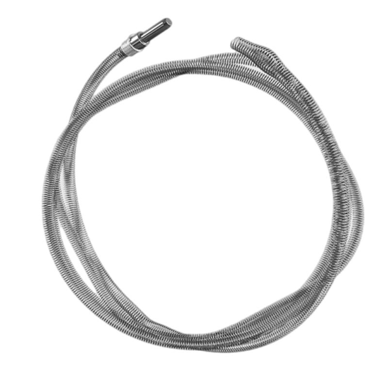 Professional 10mm Thickened Steel Coil Drain Auger For Kitchen Sink Floor Drain Pipe Clog Removal Works With Power Drill