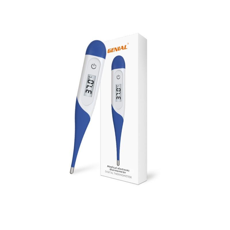 Foreign Trade Cross-Border Medical Digital Thermometer Double Unit Switching English Soft Head Intelligent Rapid Plastic