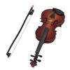 Mini Instrument Muzyczny Skrzypce 14cm Lipa Miniaturowe Skrzypce Ozdoba Dekoracyjna z Futerałem do Domu
