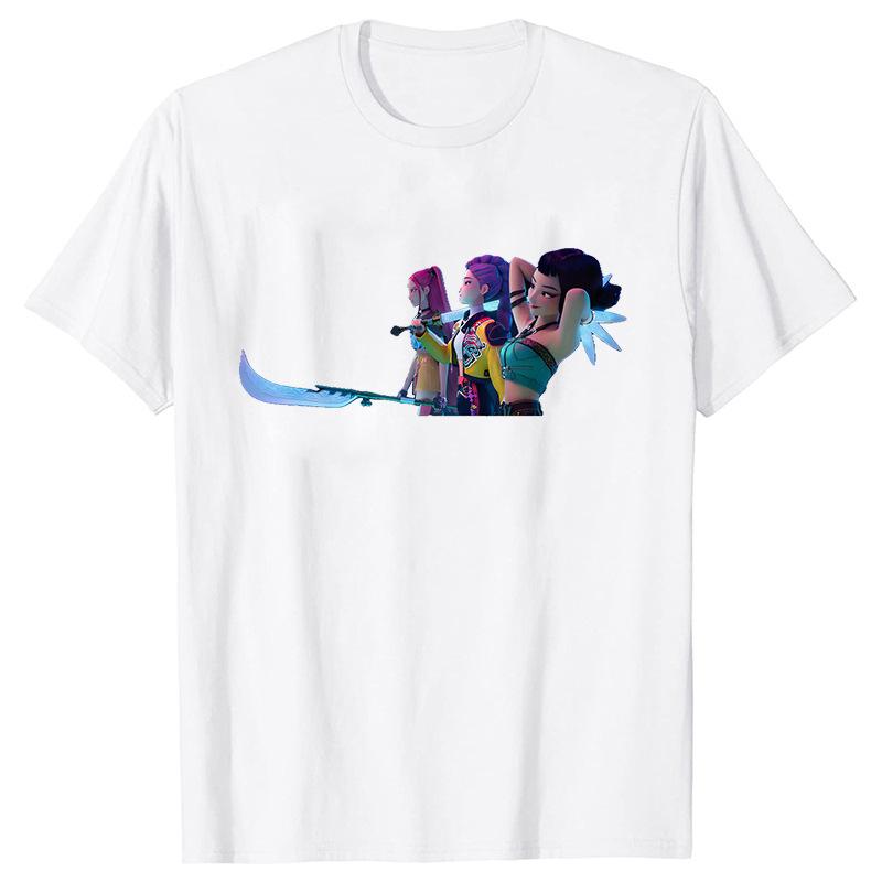 Kpop Huntrx Men's And Women's Short Sleeve T-shirt Unisex Tee Graphic Short Sleeve Shirt Unisex Men Women All-season