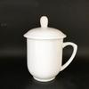 Chang Baosen Pure White Ceramic Tea Cup with Lid