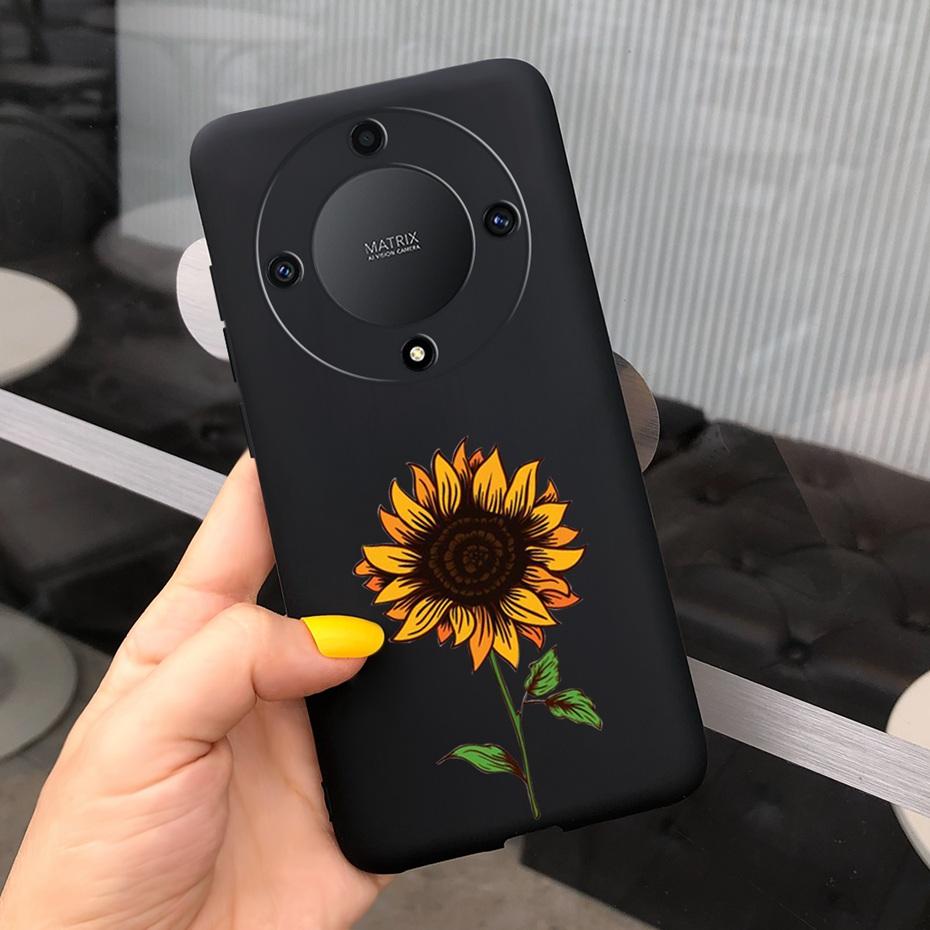 For Honor X9a Fashion Feather Cloud Pattern Phone Case For Honor X9a 5G X 9a ROM-NX1 Candy Color Soft Silicone TPU Back Cover