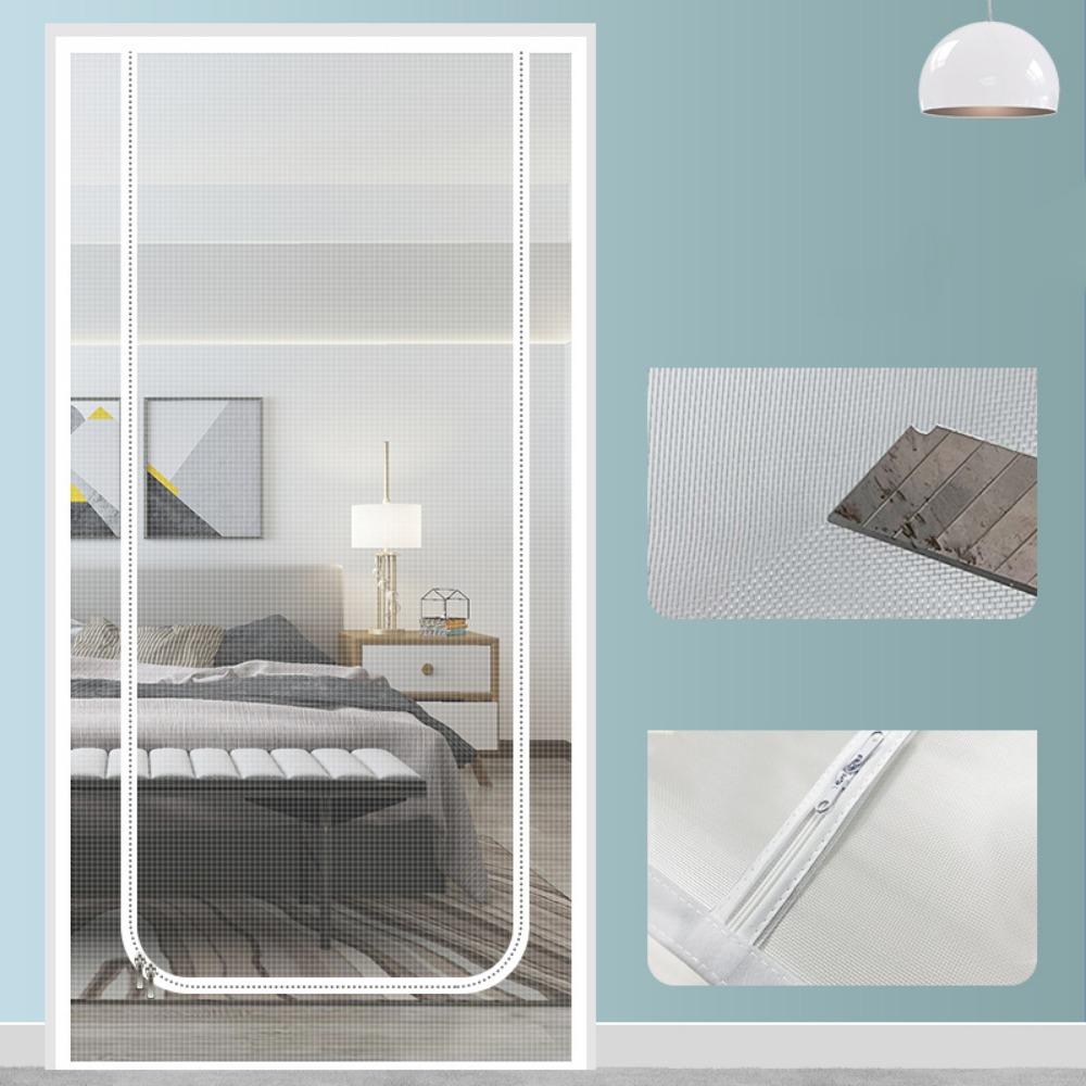 Durable Mesh Door Curtains DIY Pet Door Screen Easy Install Mosquito Net Screen Curtain  Household
