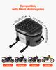 Motorcycle Tail Bag, 28 L Motorcycle Rear Seat Bag with Waterproof Fabric, Outdoor Sports Motorbike Luggage Storage Trunk Handbag with Pocket &