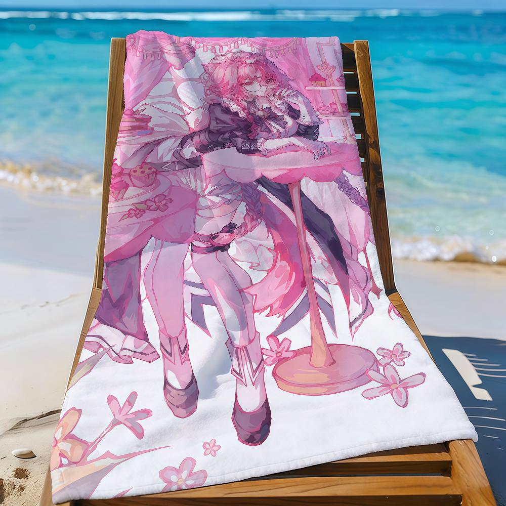 Singer R-Raora Panthera VTuber Towel Sports Quick Dry Travel Camping Gear Sandproof Soft Light Large Beach Towel