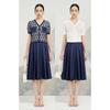 JESSIE Women's Lyocell Pleated Midi Skirt