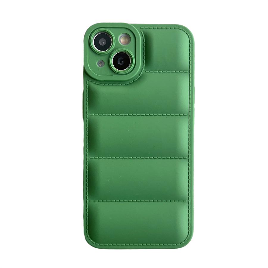 TPU Frosted Anti-Fingerprint Down Jacket for Apple iPhone 16, 14 Pro, 12, XR, 11