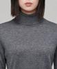 MUSINSA STANDARD WOMAN Women'S Merino Wool Blend High-Gauge Turtleneck Knit [Medium Grey]