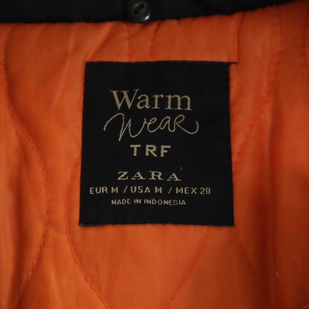 ZARA Mod coat M black Cotton filling Women Used