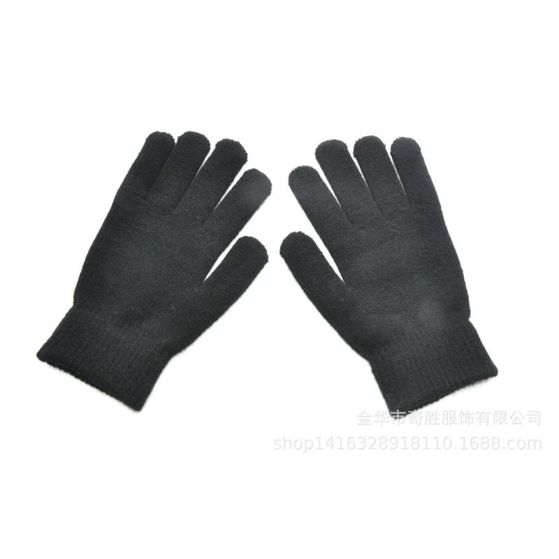 

Мужские и женские вязаные шерстяные перчатки, зимние, для езды, холодостойкие и теплые, с начесом, утолщенные перчатки с ЛОГОТИПОМ One Size