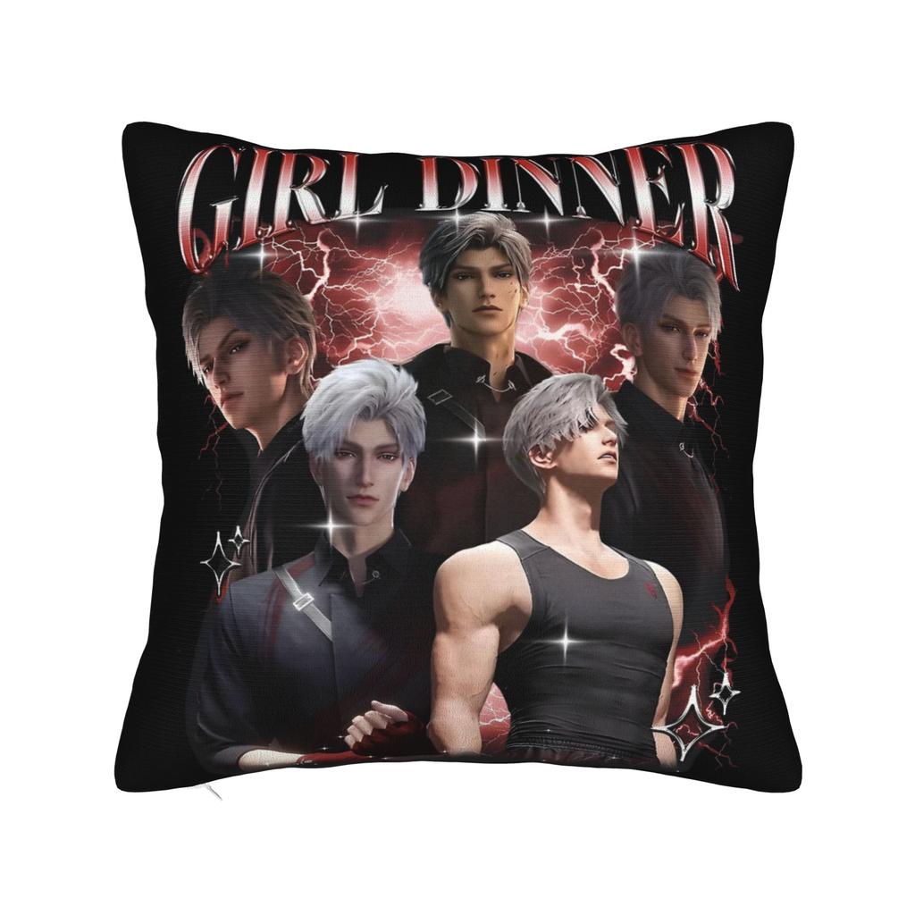 Girl Dinner Sylus Love and Deepspace Pillowcase Printed Polyester Cushion Cover Gift Pillow Case Cover Home Square 45X45cm
