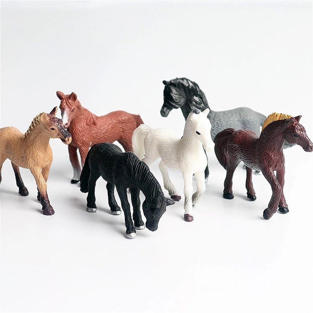 Collection Doll Action Figure PVC Model Horse Baby Figure Wild Animal Toy Simulation Wild Animals