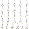 Fashion Copper-Plated Golden Heart Shape 26 Letters Pendants Fit Qikaola Original Bracelets Diy Birthday Jewelry Gifts