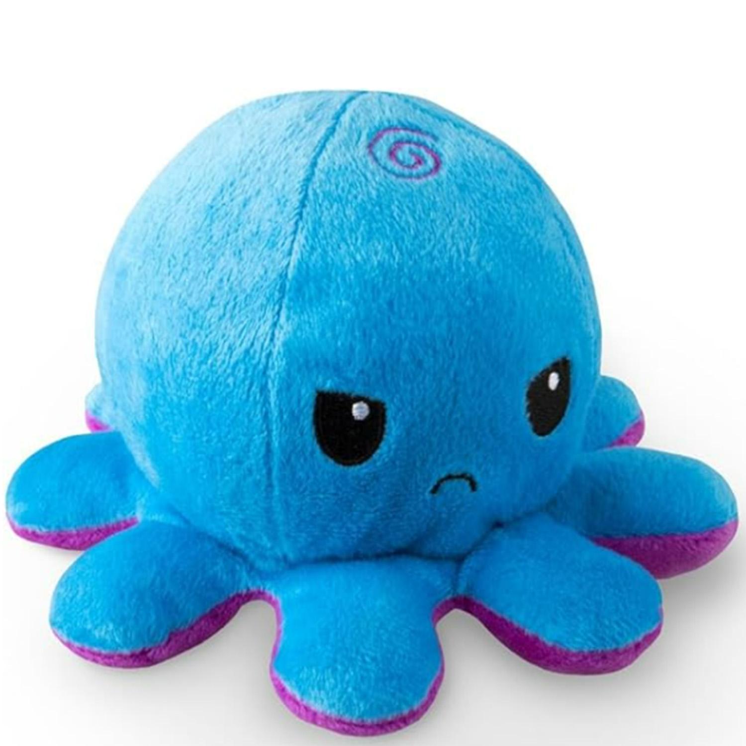 

The Original Reversible Octopus Plushie - Black + Gray - Cute Sensory Fidget Stuffed Animals That Show Your Mood