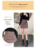 Women's High Waist Irregular Pleated Skirt - Slim, Versatile A-Line Skirt for Spring and Autumn