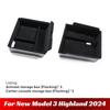 For Tesla Model 3 Highland 2024 Console Armrest Storage Organizer Interior Storage Box Organizer Interior Replacement Accessorie