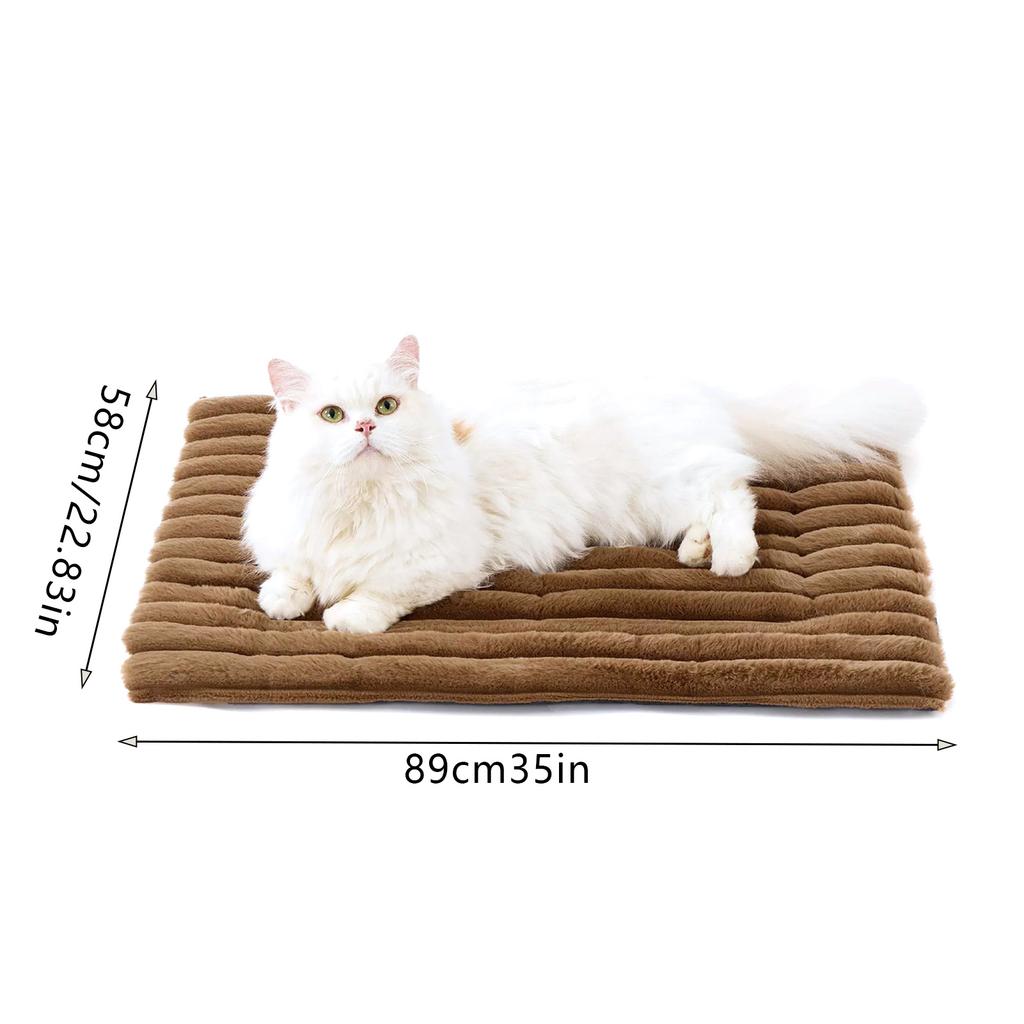 Universal Pet Sleeping Pad Fur Dog Cat Universal Comfort Warm Mat With Non Slip Bottom Soft Warm Cat Dog Cushion For Home Use