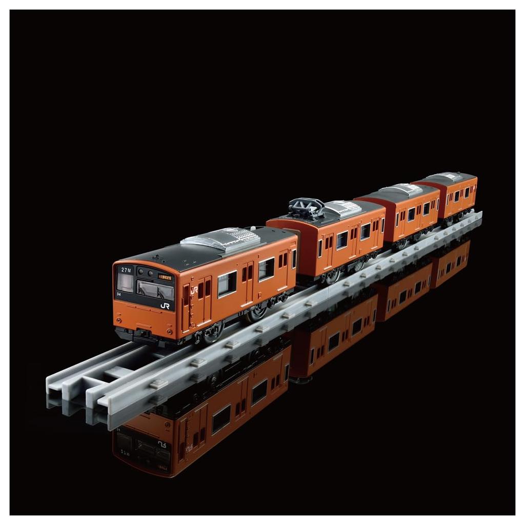 Takara Tomy Plarail Real Class 201 Series Commuter Train West (JR Japan, Orange)