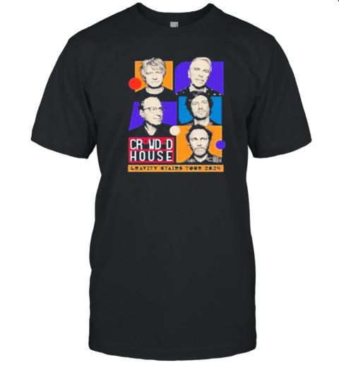 New Crowded House Gravity Stairs Tour 2024 T-Shirt Unisex T-Shirt XL