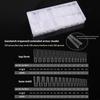 320Pcs Sandwich Dual Nail Forms Extensions-Dual Forms Coffin Nail Molds Top Mold Bottom Mold Prolong Manicure Art Tools