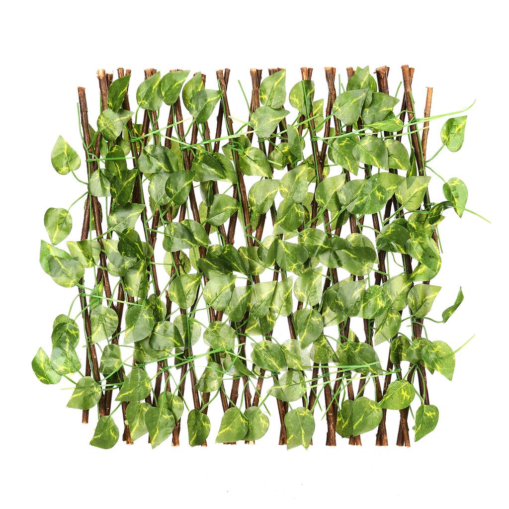 Simulation Fence Patio Fence Plant Fence Wood Garden Decoration Wooden Fence Retractable Fence