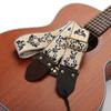 Adjustable Guitar Strap Embroidered Shoulder Strap Leathers Ends Guitar Straps
