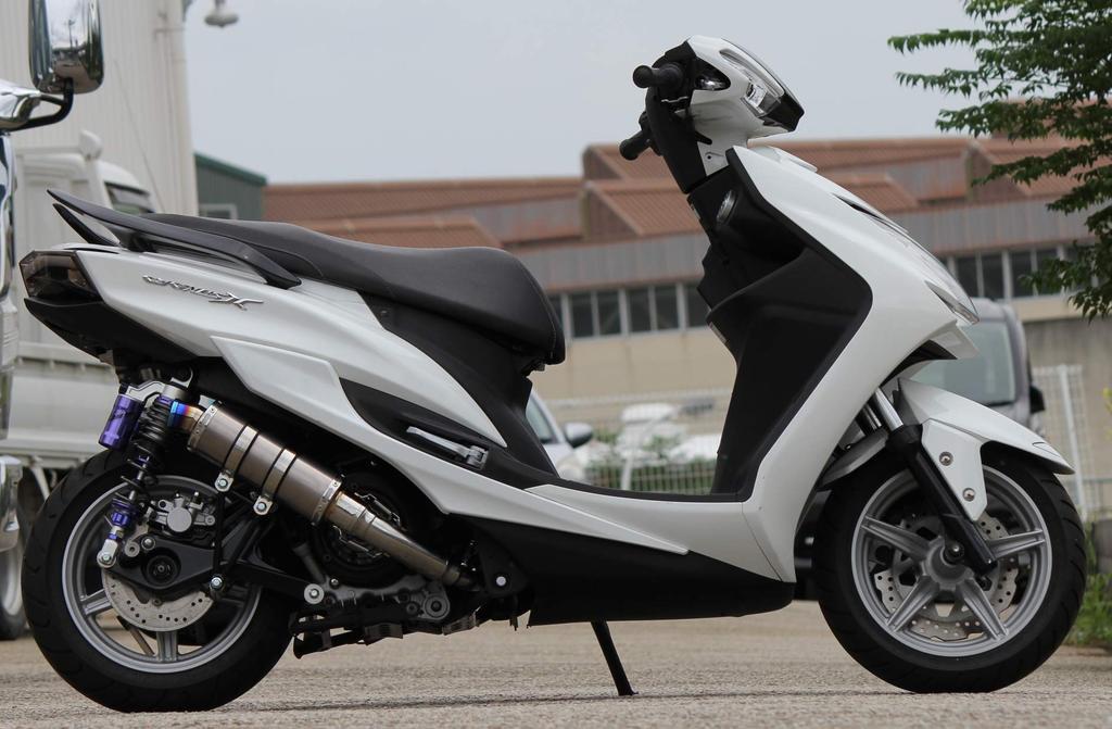 Yamaha SR Exhaust System 5th Short Titanium Solid Exhaust Sport Type Motorcycle Parts Full Exhaust Custom Parts Replacement Aftermarket Part Deep Bass