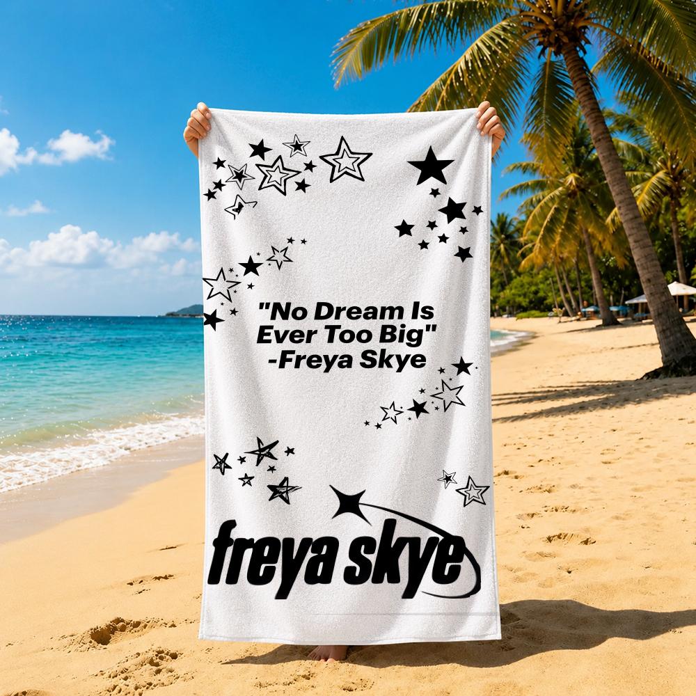 Singer F-Freya Skye Towel Towel Soft Pool Gift For Travel Gym Shower Cool Camping Quick Dry Sports Large Beach Towel