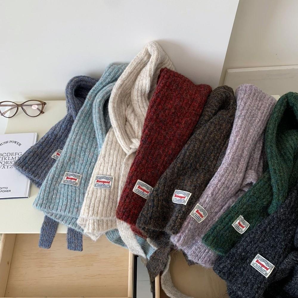 Integrated Shawl Balaclava Hats Winter Warm Beanies Caps Fashion Knitted Pullover Hat