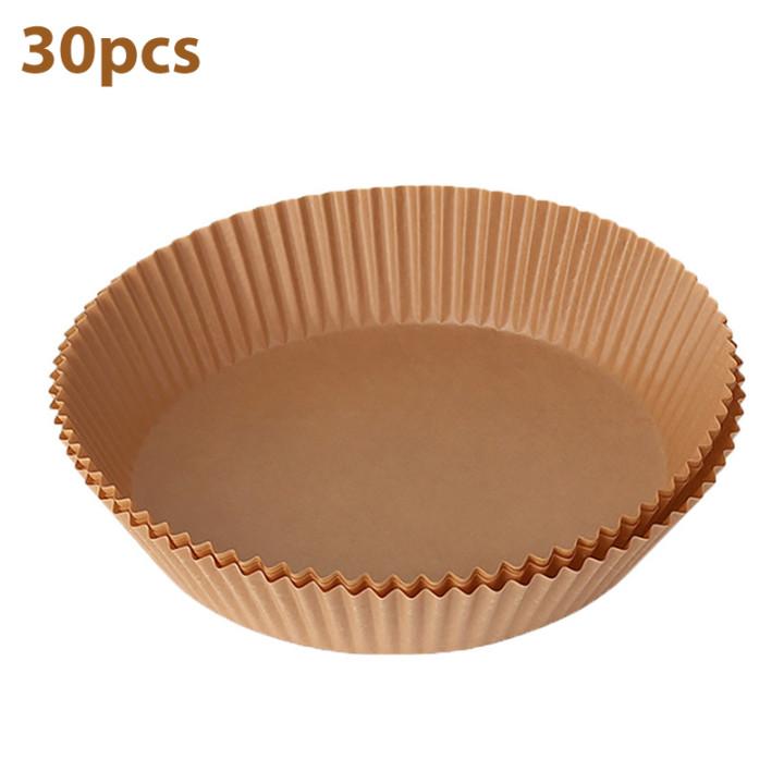 20cm Air Fryer Disposable Paper Liner Non-stick Mat Premium Parchment Wood Pulp Steamer Round Paper Liner Dropshipping