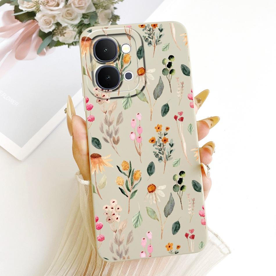 For Vivo Y31d Y51 Pro Y500i Cute Cat Flower Cartoon Phone Case For Vivo Y31D Y51Pro Y500i Soft Silicone Covers Bumpers