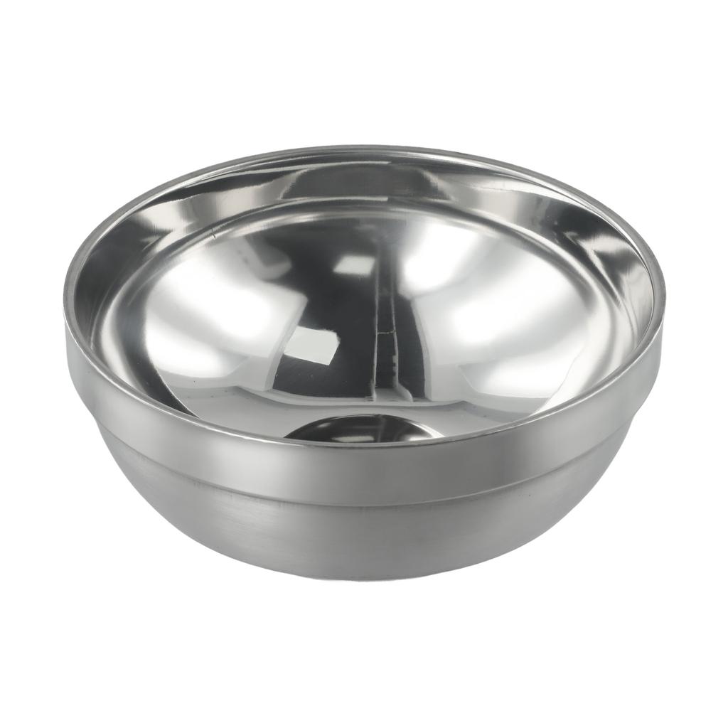 Stainless Steel Bowl 11.5-18cm 1pcs Deep Dish Double Layer Strong Tableware Insulation Mixing Bowls Noodle Replacement