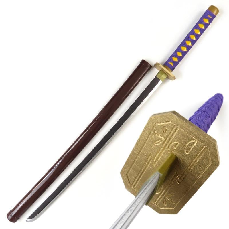 

100см Аниме Блич Катана Кёраку Сюнсуй Меч Косплей Реквизит Большой Нож Ниндзя Настоящий Размер Японская Катана Самурайская Сабля Детская Игрушка 100cm