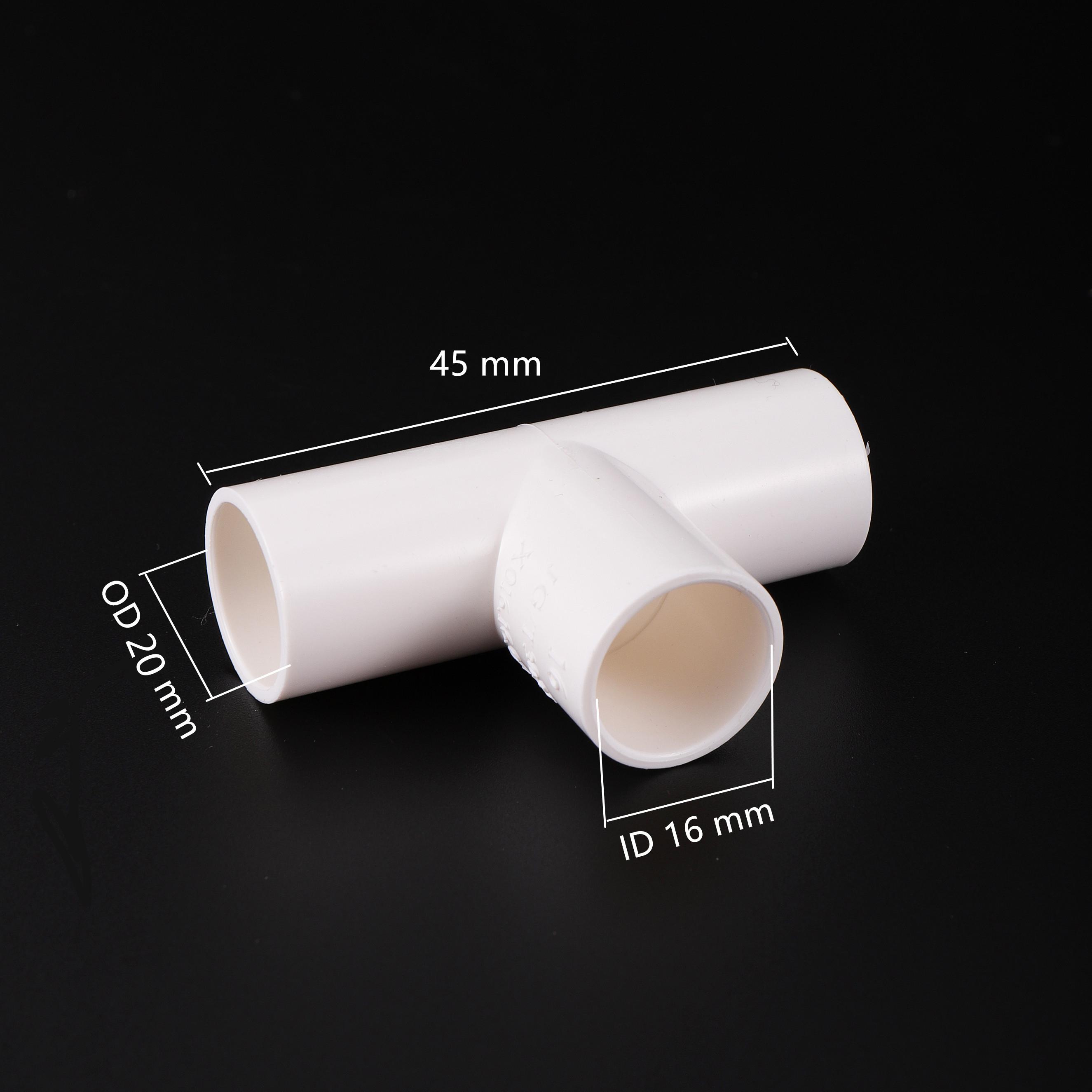 

10Pcs ID 16mm Plastic Connector Garden Irrigation Water Coupling Straight 3-Way Type 90/120/135 Degree Three-Dimensional Joint