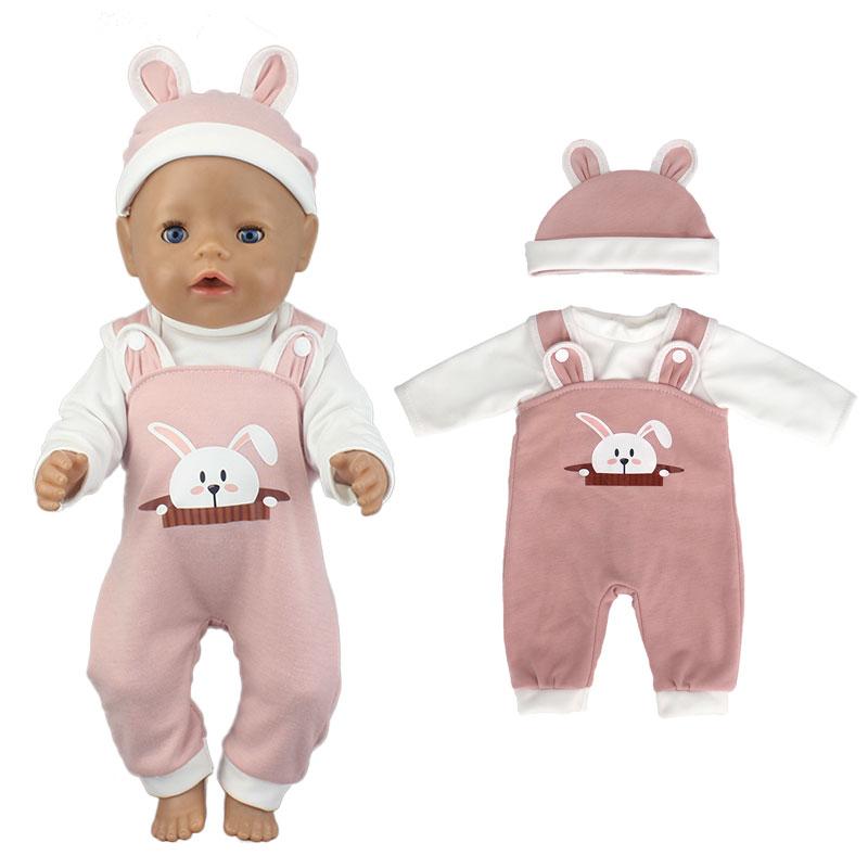 2023 winter New top suit For 17 Inch Baby Reborn Doll 43cm Baby Doll Clothes, doll accessory.