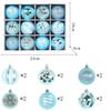 12PCS Fashion Plastic Christmas Ball Set 6CM Suspensable Christmas Tree Balls 6 Colors Xmas Baubles Storefront
