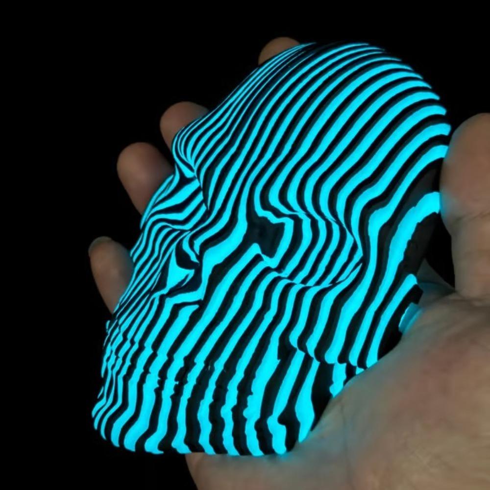 Svítící žertovná ozdoba Kreativní kvantové lebky Hračky Trendy lebky Hračky Halloweenská dekorace