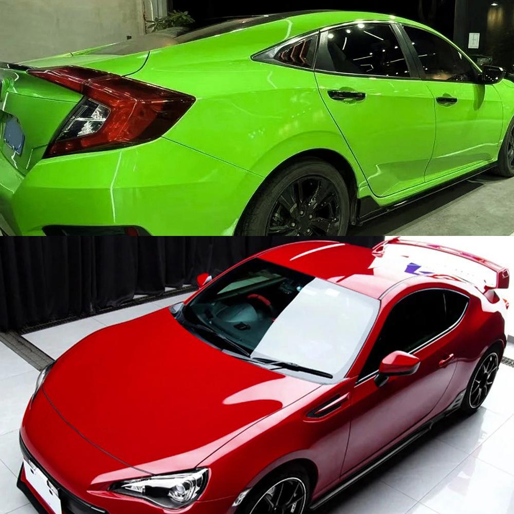 Car Crystal Wrap Vinyl Film Colors Change Modified Cover Vehicles Motorcycles Bicycles Body Side Stickers Tuning Accessories